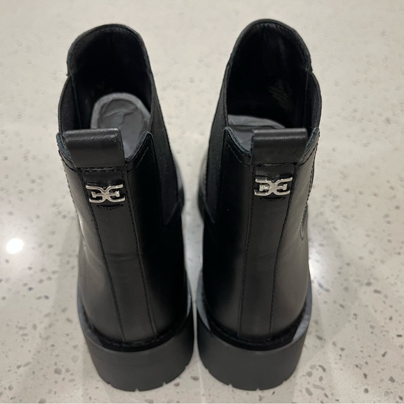 Sam Edelman NWOT Josha Black Leather Chelsea Booties 7.5 M - Picture 7 of 11